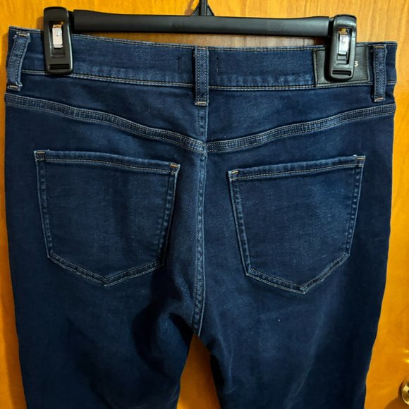 Express‎ Dark Wash Blue High Rise Skinny Jeans 8L - Picture 10 of 15